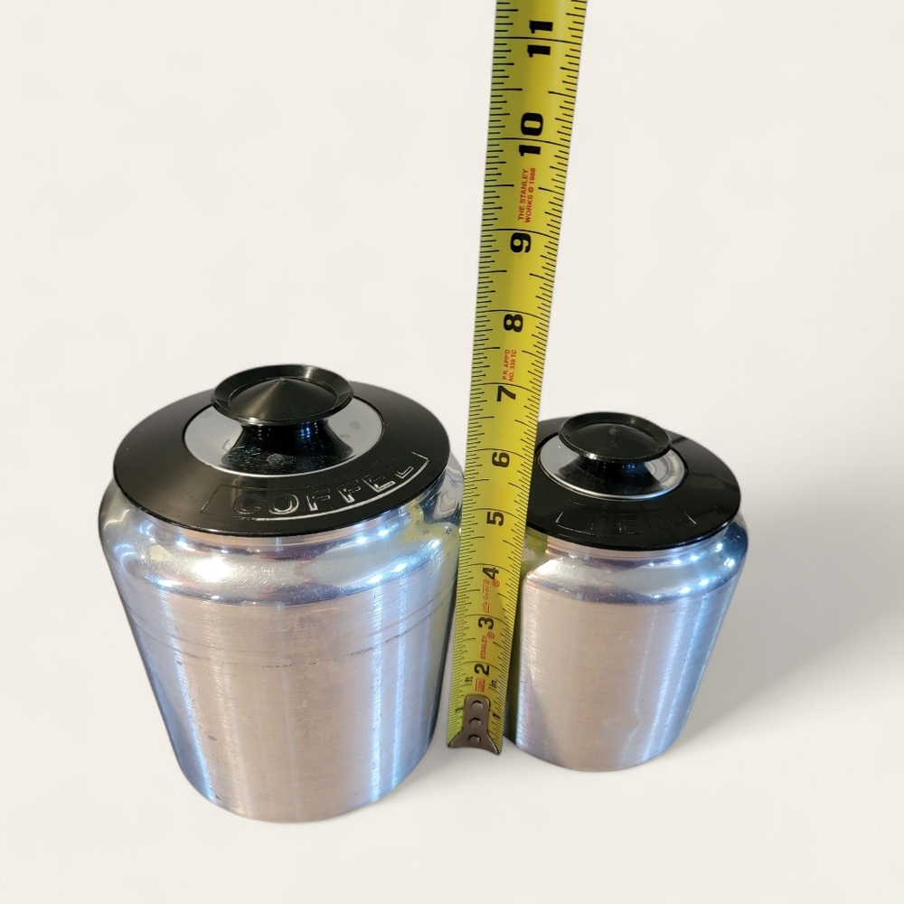Vintage Kromex Aluminum Round Kitchen Canister Set of 5‎ - Picture 11 of 11